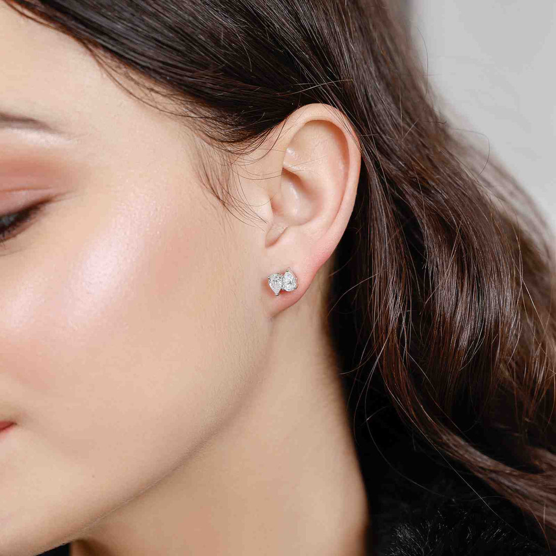 Double Pear Studs