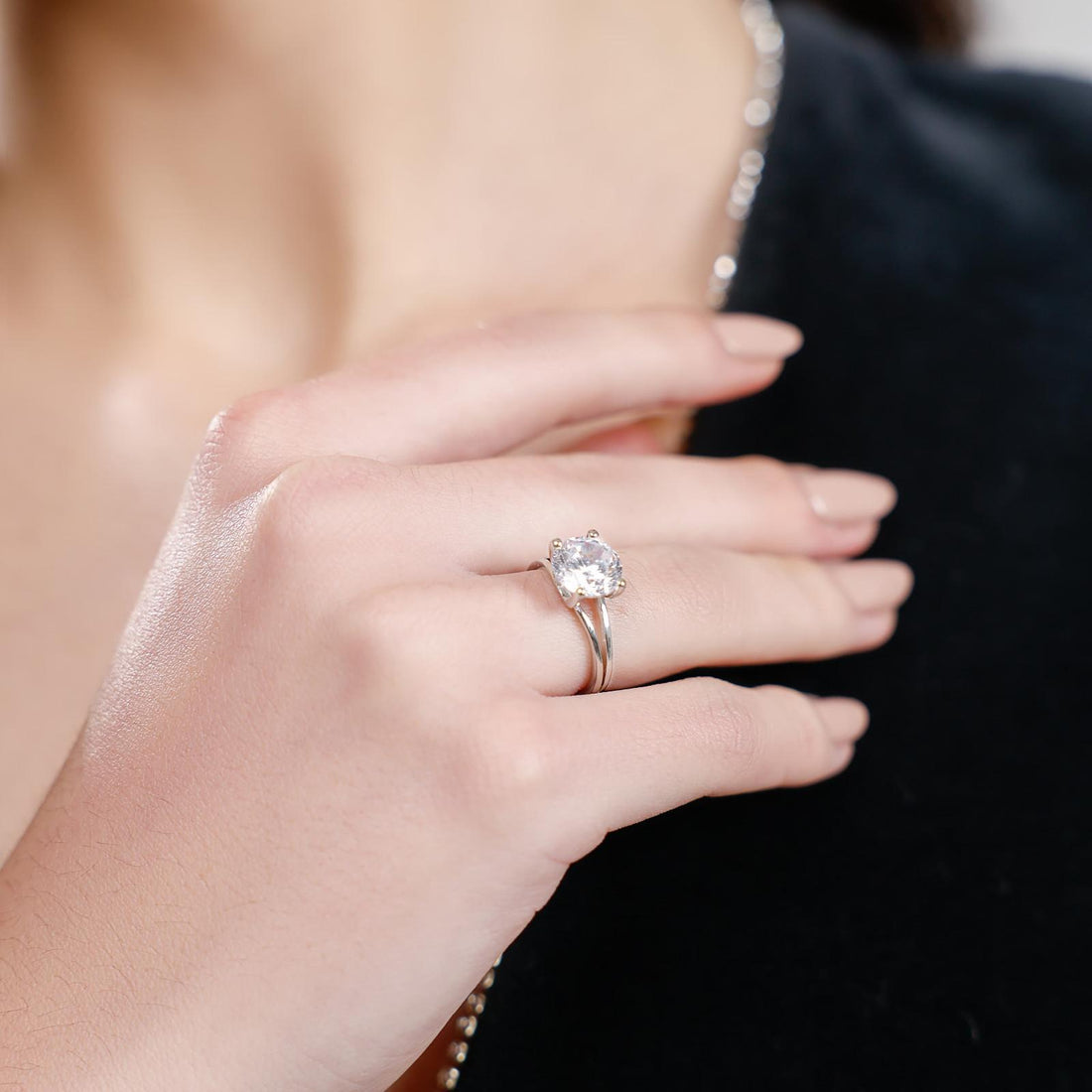 Silver Statement Split Ring