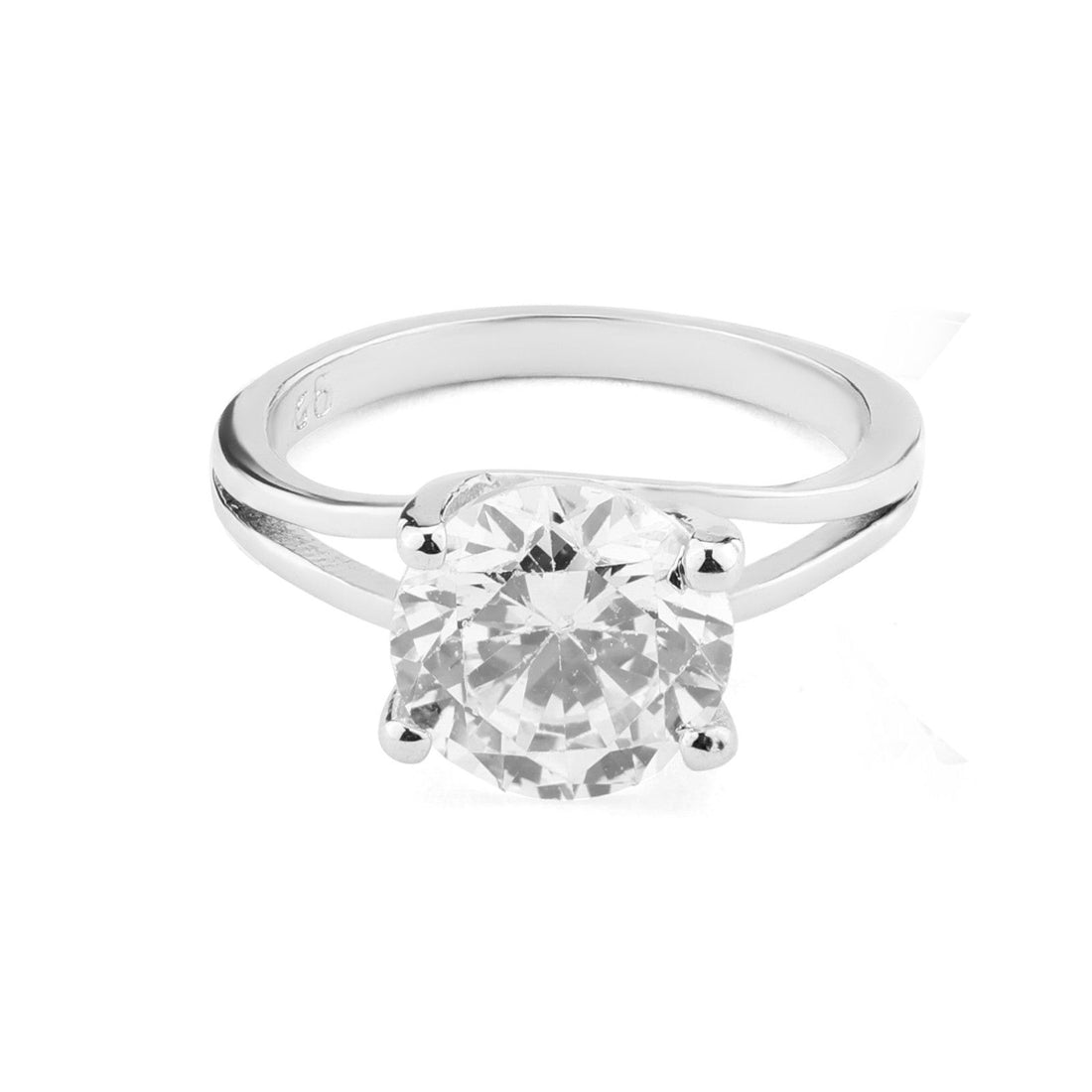 Silver Statement Split Ring