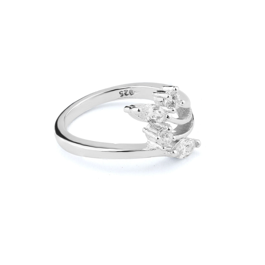 Curved Marquise Ring