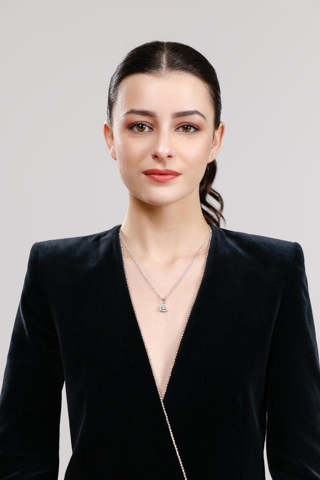 Modern Trinity Drop Necklace