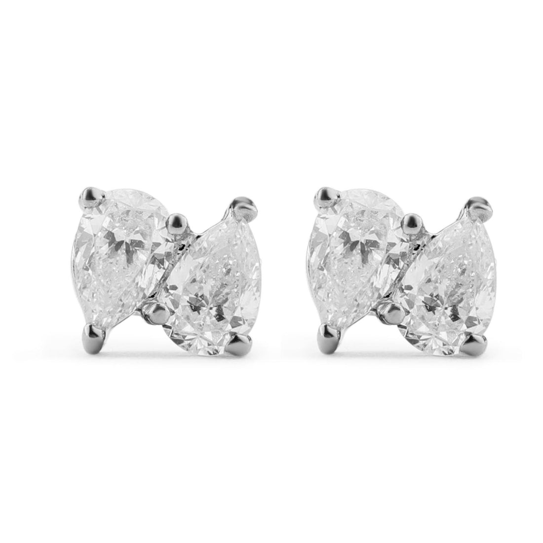 Double Pear Studs