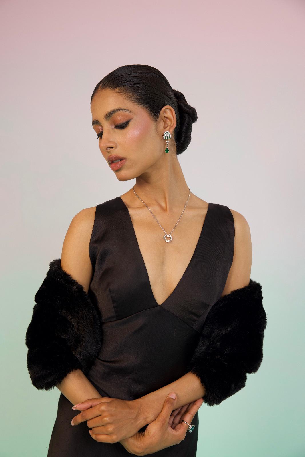 Emerald Arch Earring