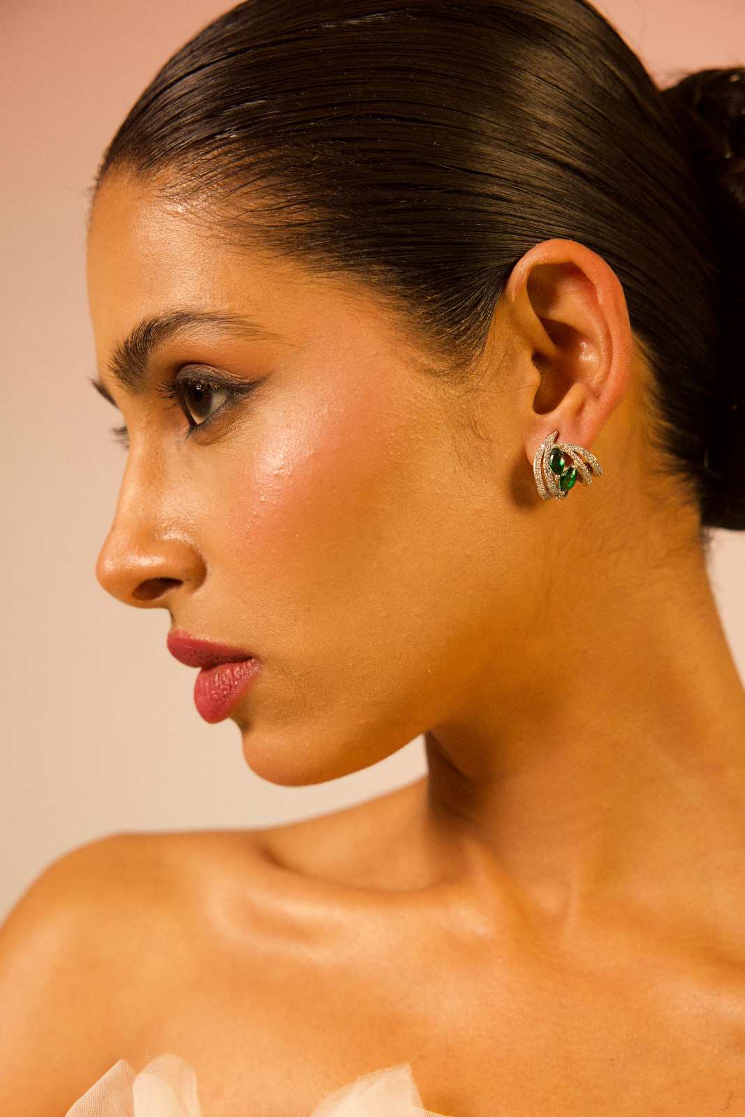 Emerald Fern Earring