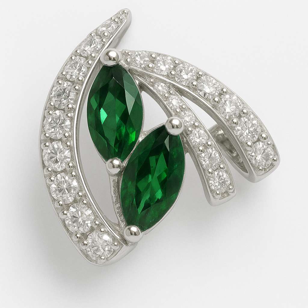 Emerald Fern Earring