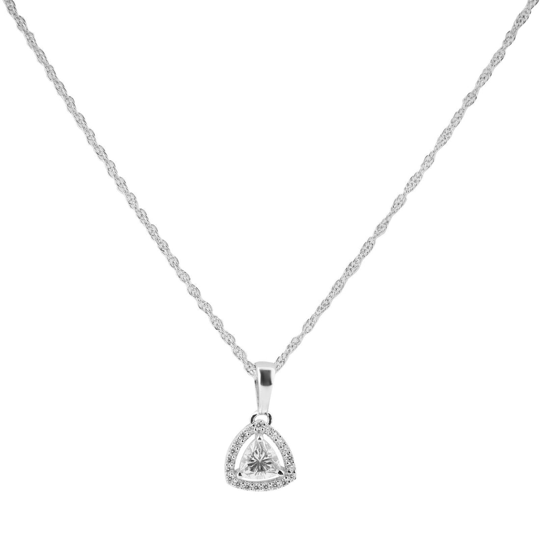 Modern Trinity Drop Necklace